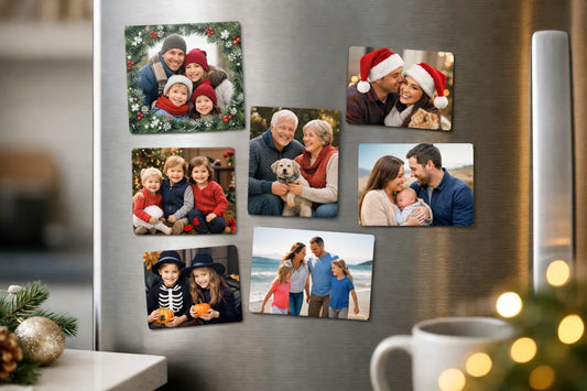 Holiday Photo Magnets for Family Updates