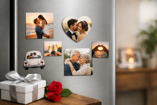 Personalized Photo Magnets for Anniversary Gift